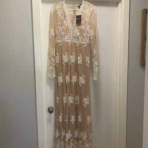 Nude/cream lace dress